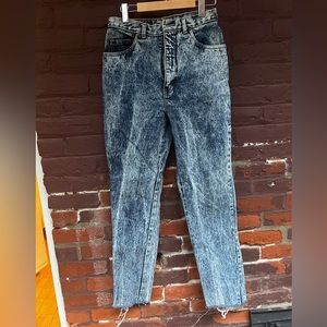 Vintage 80s acid wash jeans